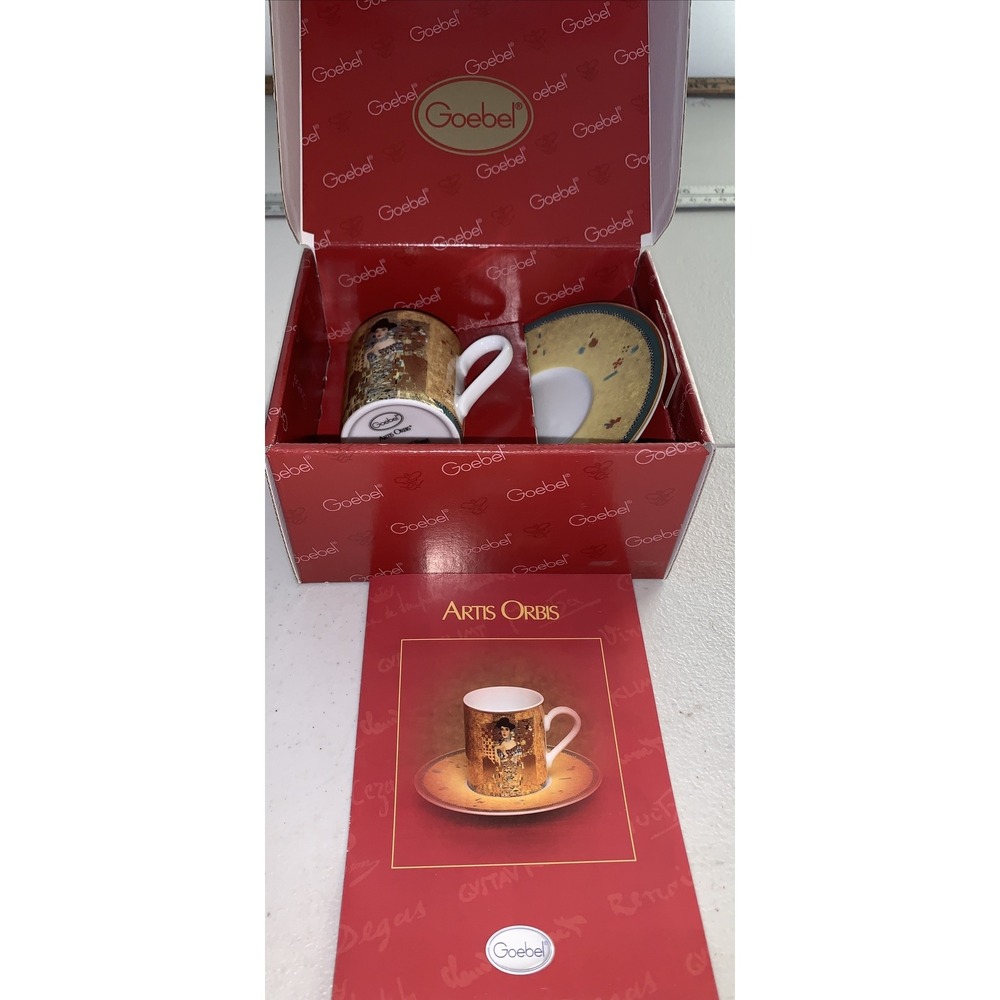 Goebel Adele Bloch-Bauer Espresso Cup Artis Orbis Gustav Klimt Fine Bone China‎